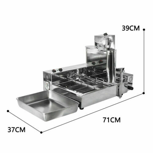 Kolice 4 row mini Automatic Doughnut Maker, Donut Machine, Donuts Frying Machine