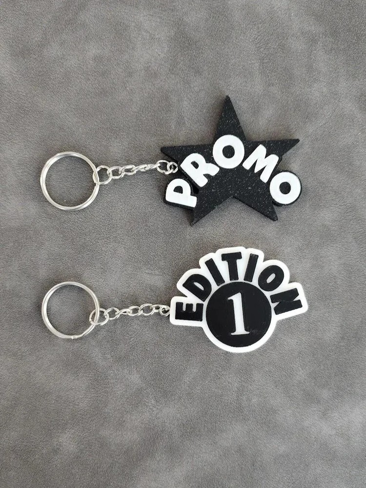 Pokemon Vintage Gen 1 Logo 3D Binder Pull Tags Label Keychains Collection Genera