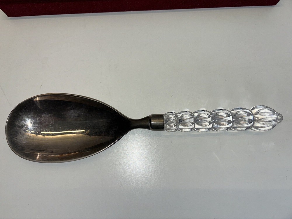 Vnt Mikasa Starshine Silver & Crystal Pie Server Cake Server/unmarked spoon