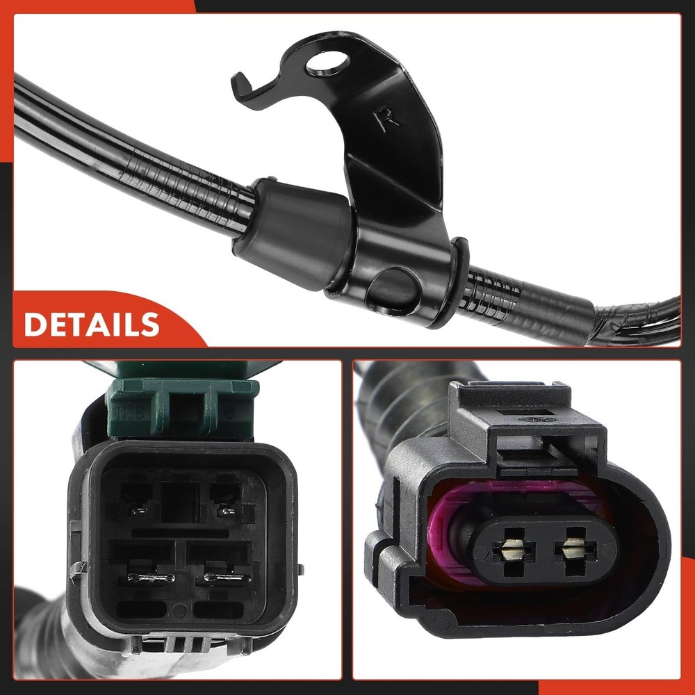 A-Premium 2PCS Rear ABS Wheel Speed Sensor Compatible with Honda Models - Civ...