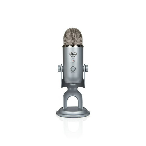 Blue Microphones Yeti USB Microphone Silver Bundle Pop Filter