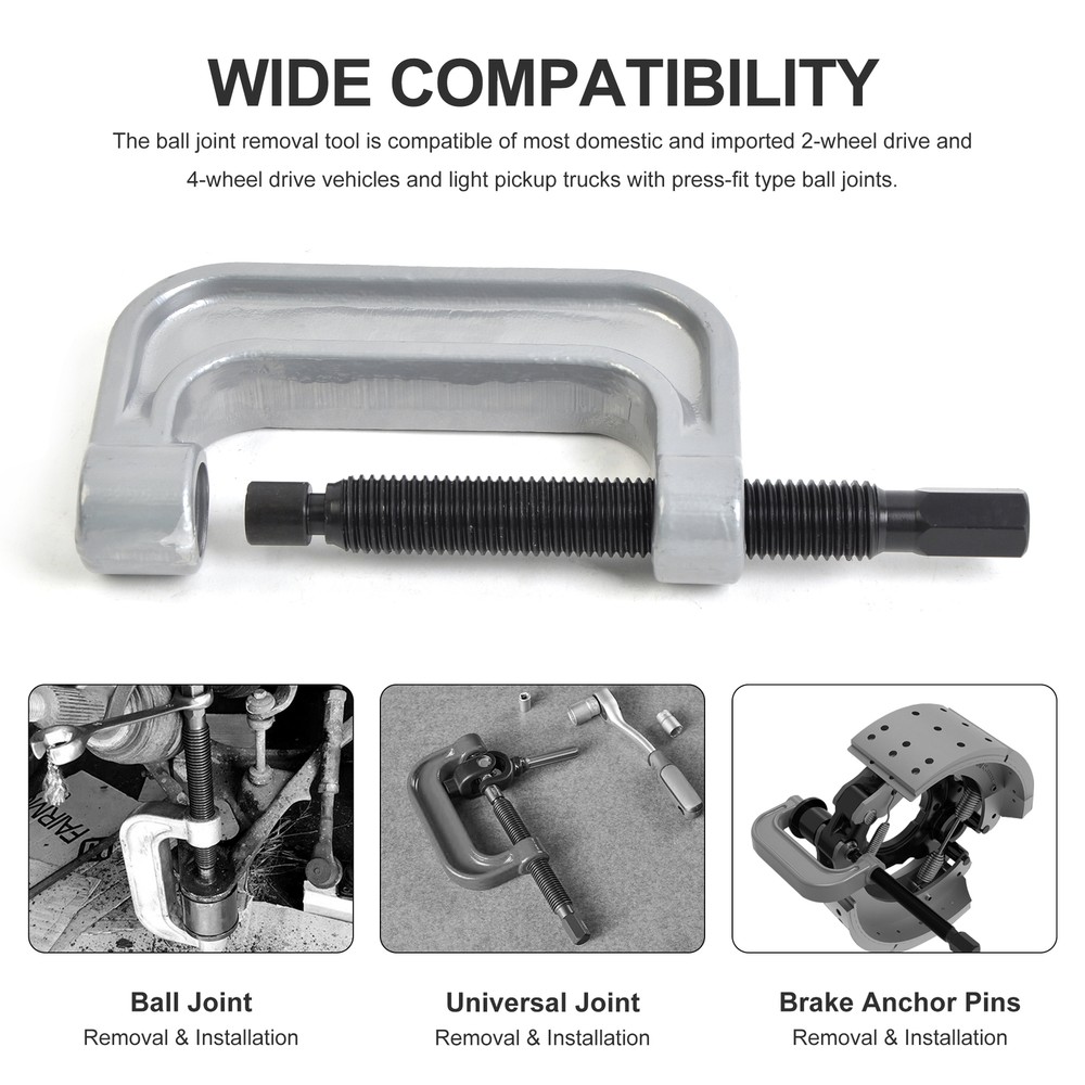 21pc Ball Joint Auto Repair Remove Installing Master Adapter C-Frame Press 2 4WD