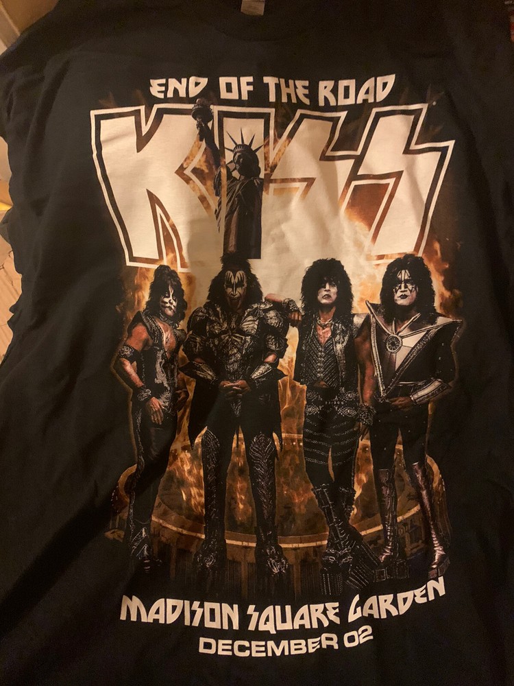 2023 KISS 12/2 END OF ROAD NY MSG EVENT T-SHIRT 2XL XXL FINAL SHOW New York City