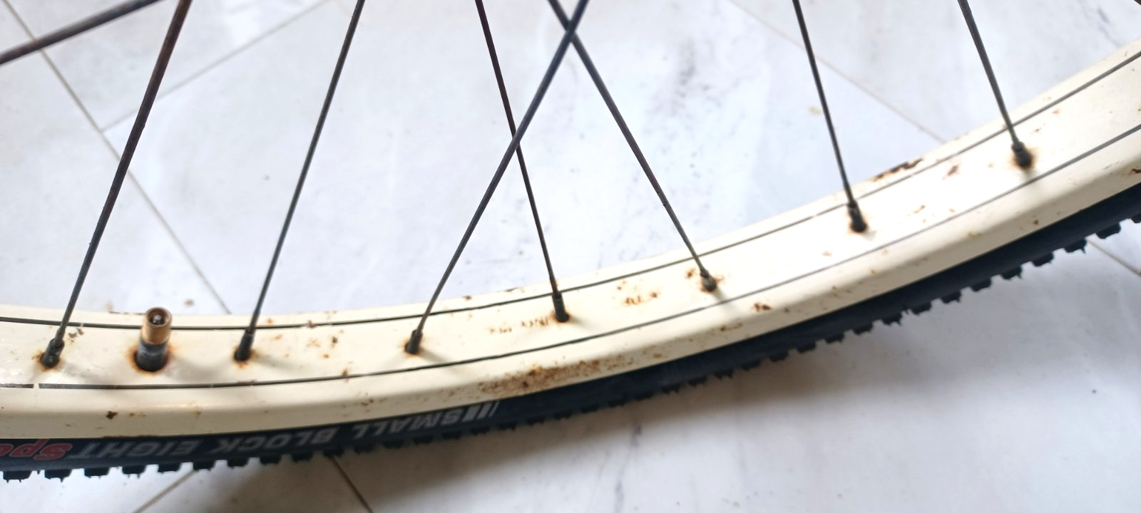 SWEET, 24x2.125" Nice pair Schwinn, S-2 Balloon Enameled Wheels 1950/60s bicycle