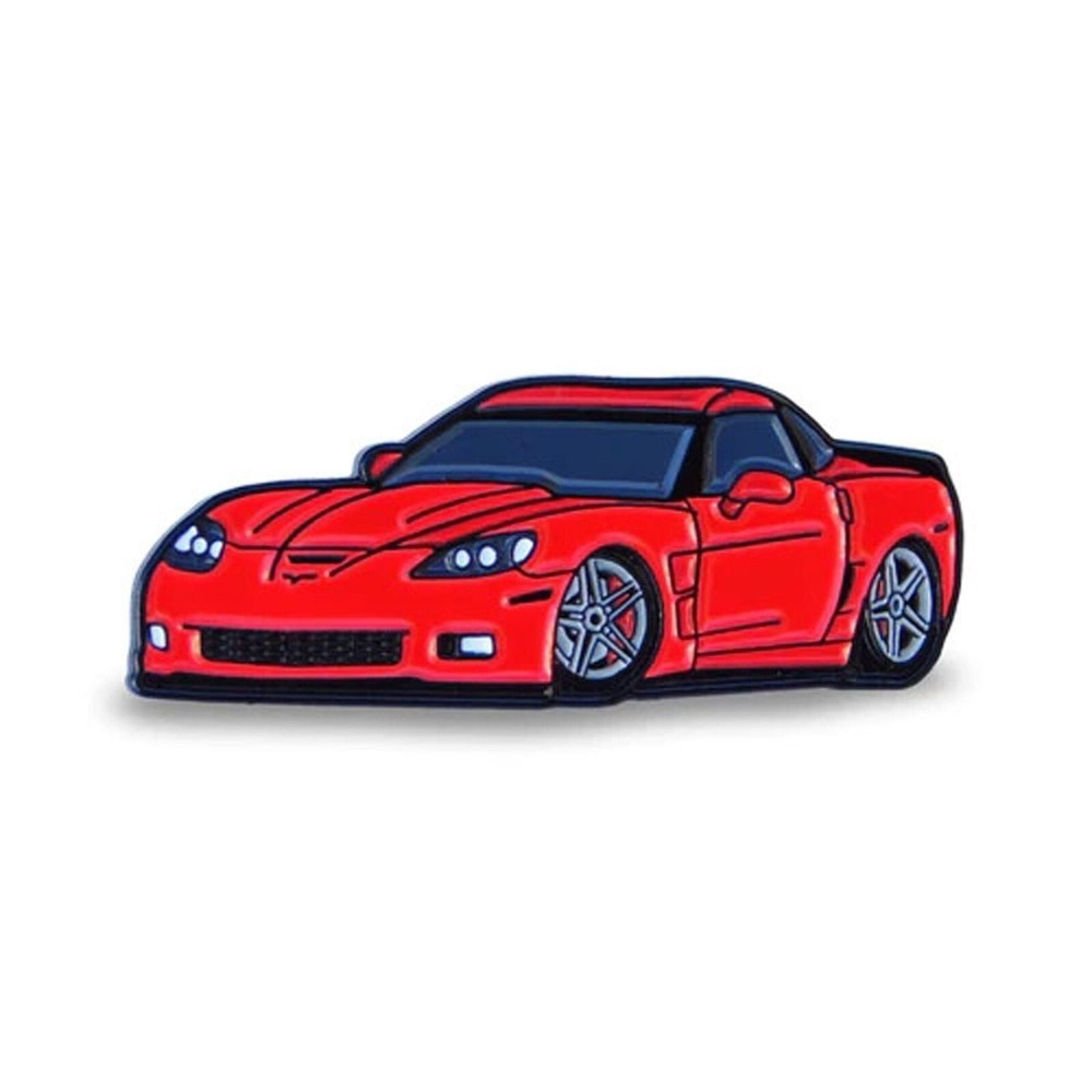 2005-2013 C6 Corvette Red Hat Lapel Pin