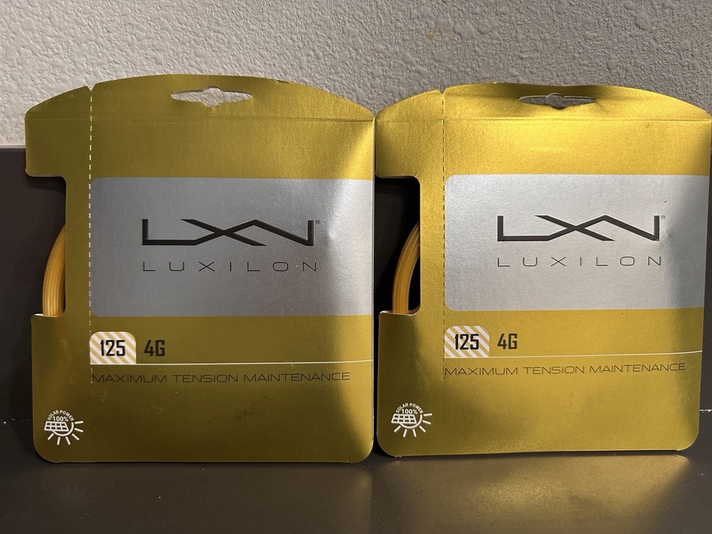 2 x Luxilon 125 4G Tennis String