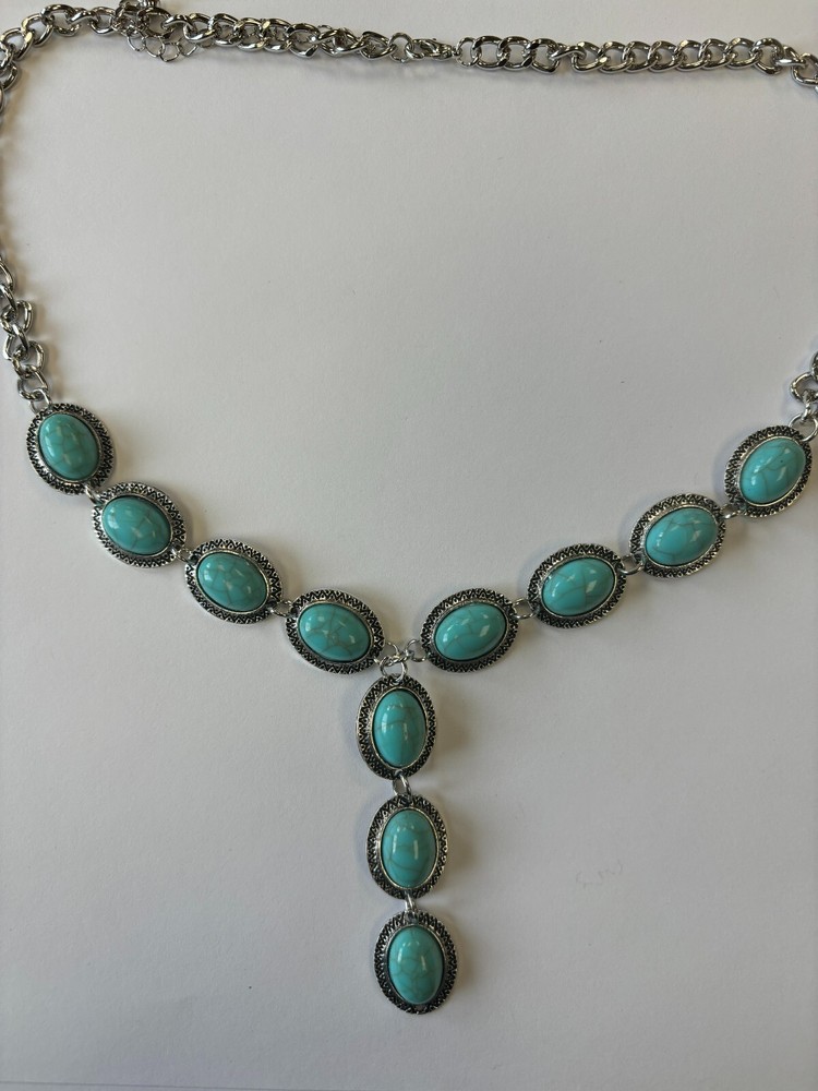 DIY Turquoise Lariat Necklace