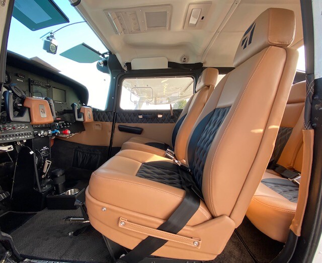 Cessna 414, 421 custom leather interior