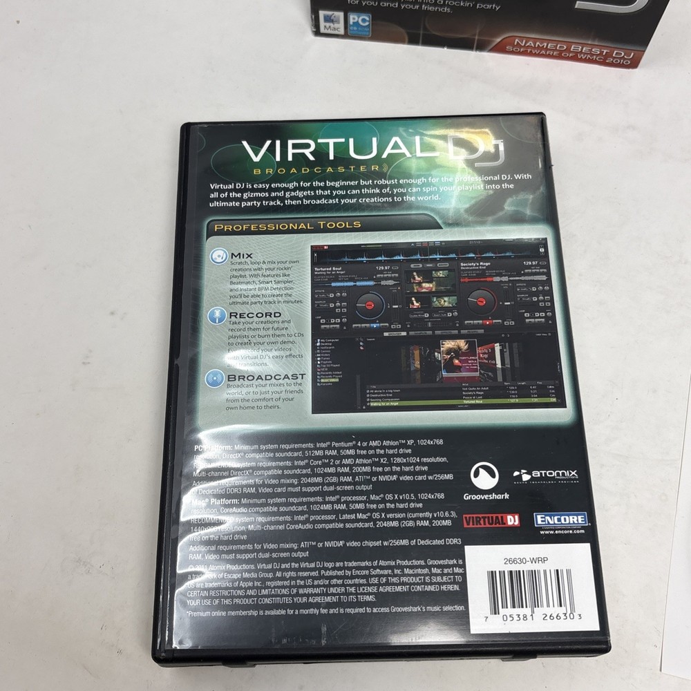 ENCORE VIRTUAL DJ BROADCASTER - Full Version for Mac, Windows