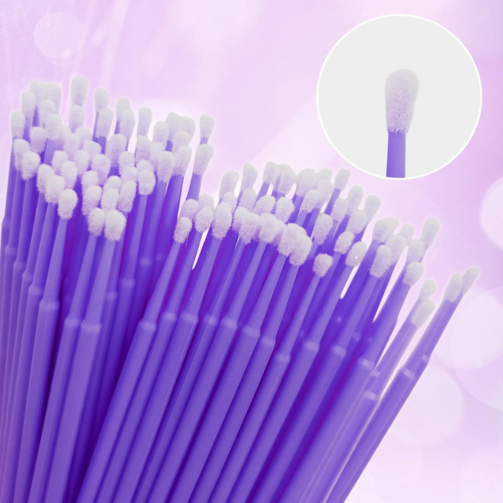 300 Count Disposable Micro Applicator Brush for Eyelash Extension, Micro Swabs M