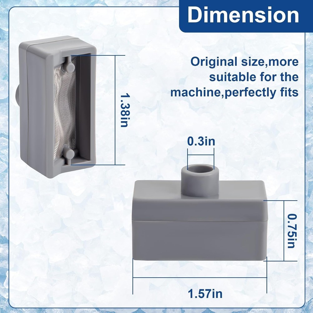 High-Durability 2-Piece Filter Set for GE Profile Opal Ice Maker - Easy Install