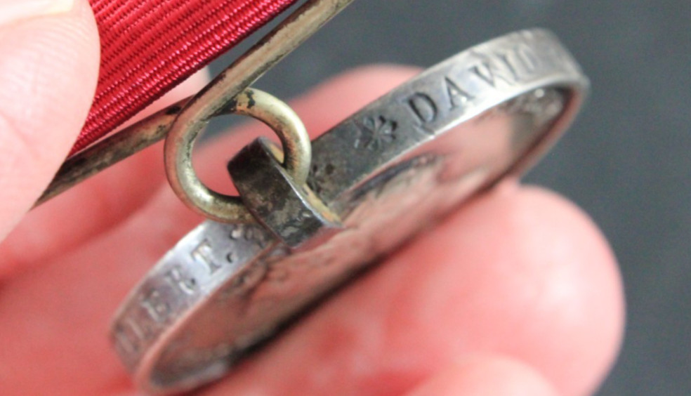 British Waterloo Artillery Decoration – Prince Regent & Wellington – Named