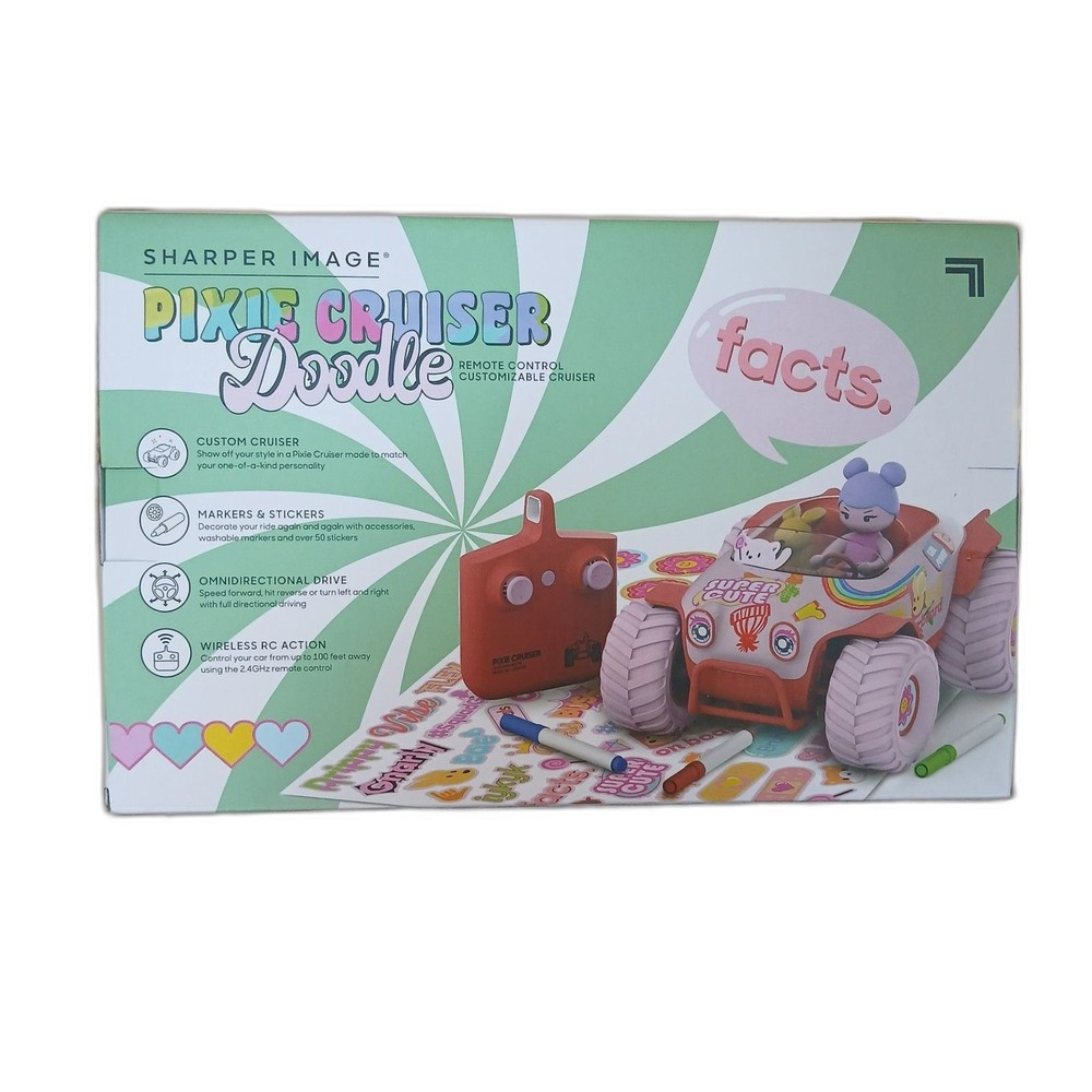 Sharper Image Pixie Cruiser Doodle RC Car Customizable 13pc Set