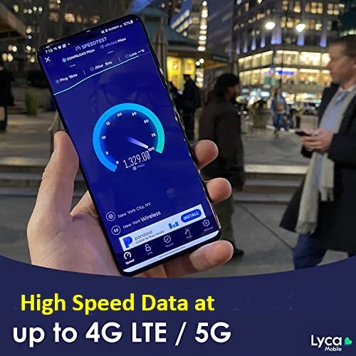 Lycamobile $49 Plan SIM Unlimited Talk/Text/Data to 85+ Countries - 40GB 4G/5G