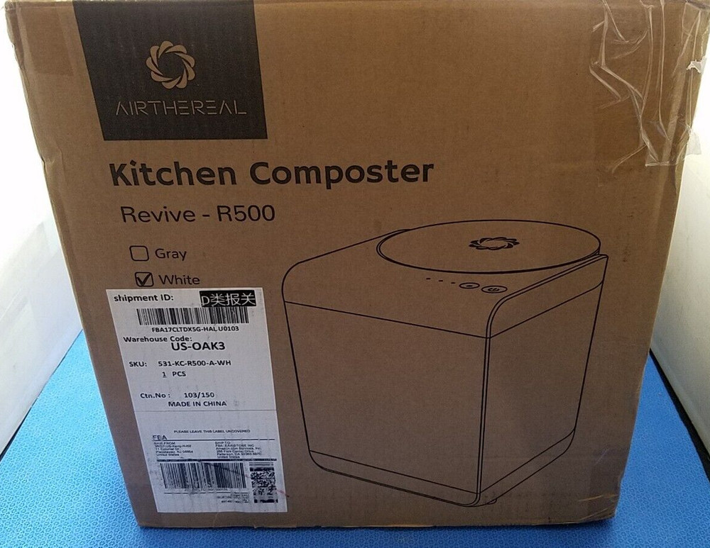 Airthereal Revive Electric Kitchen Composter, 2.5L White
