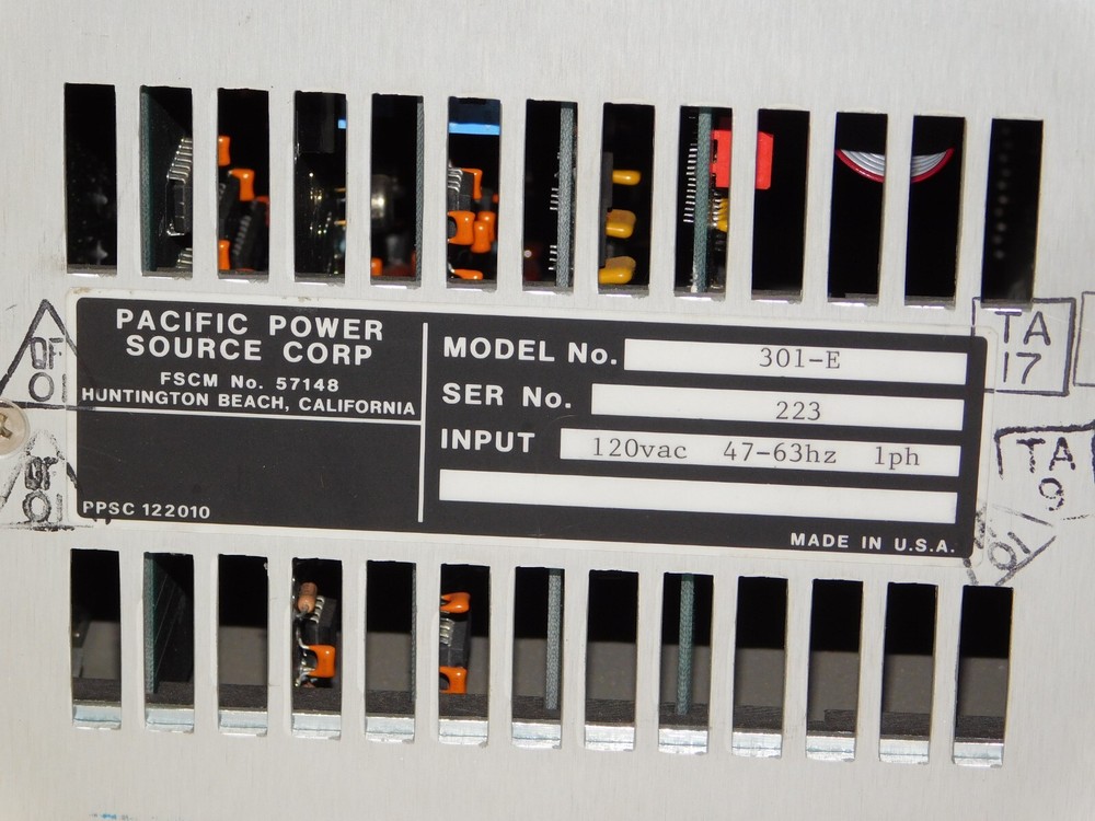 Pacific Power Source 301-E Programmable Transient Signal Generator Rack Mount