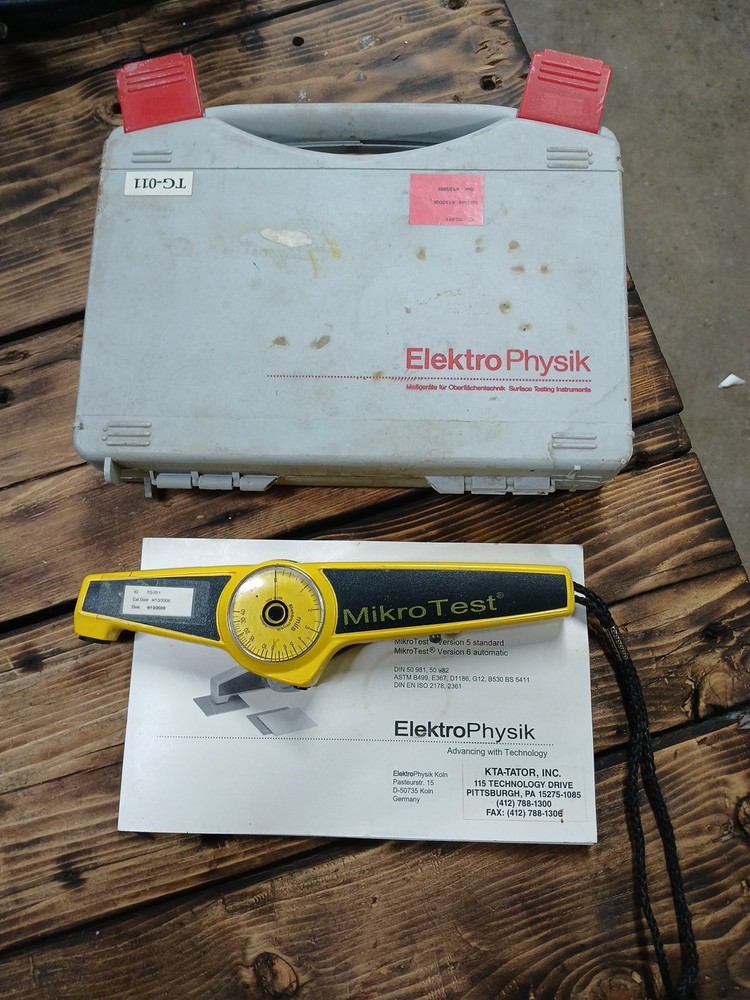 Mikro Test Magnetic Coating Thickness Testing Gauge