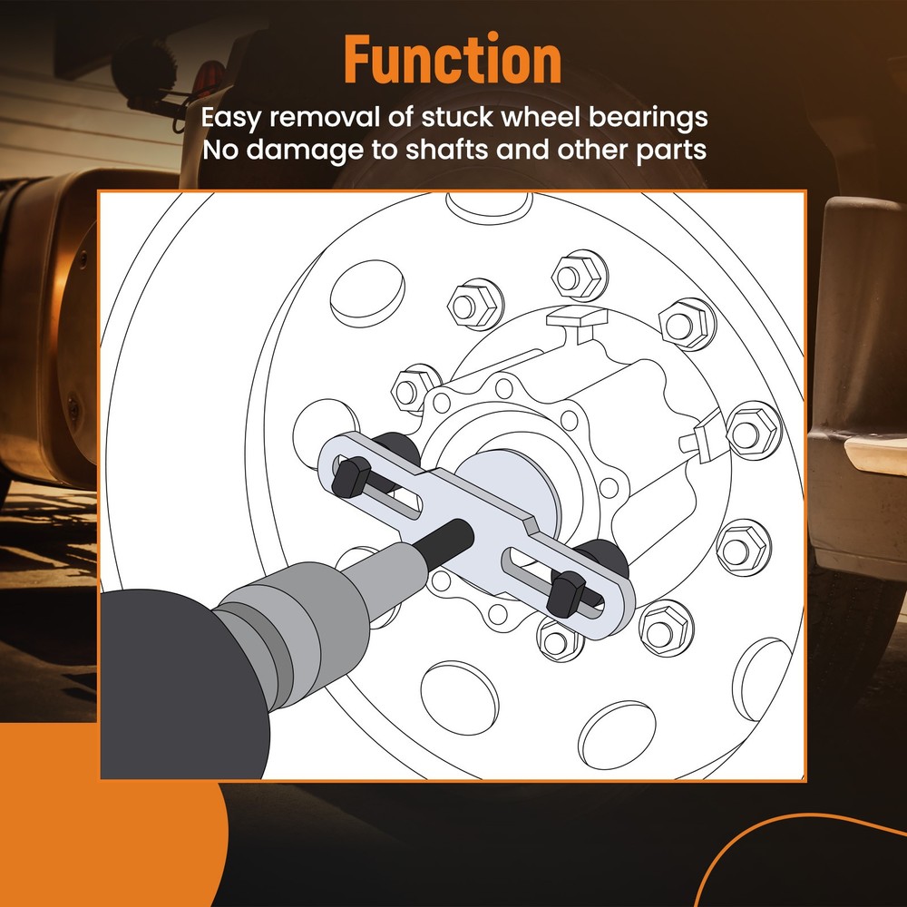 New Hub Bearing Puller Extractor for Semi-Trailers Suitable Class 6-8 Trucks