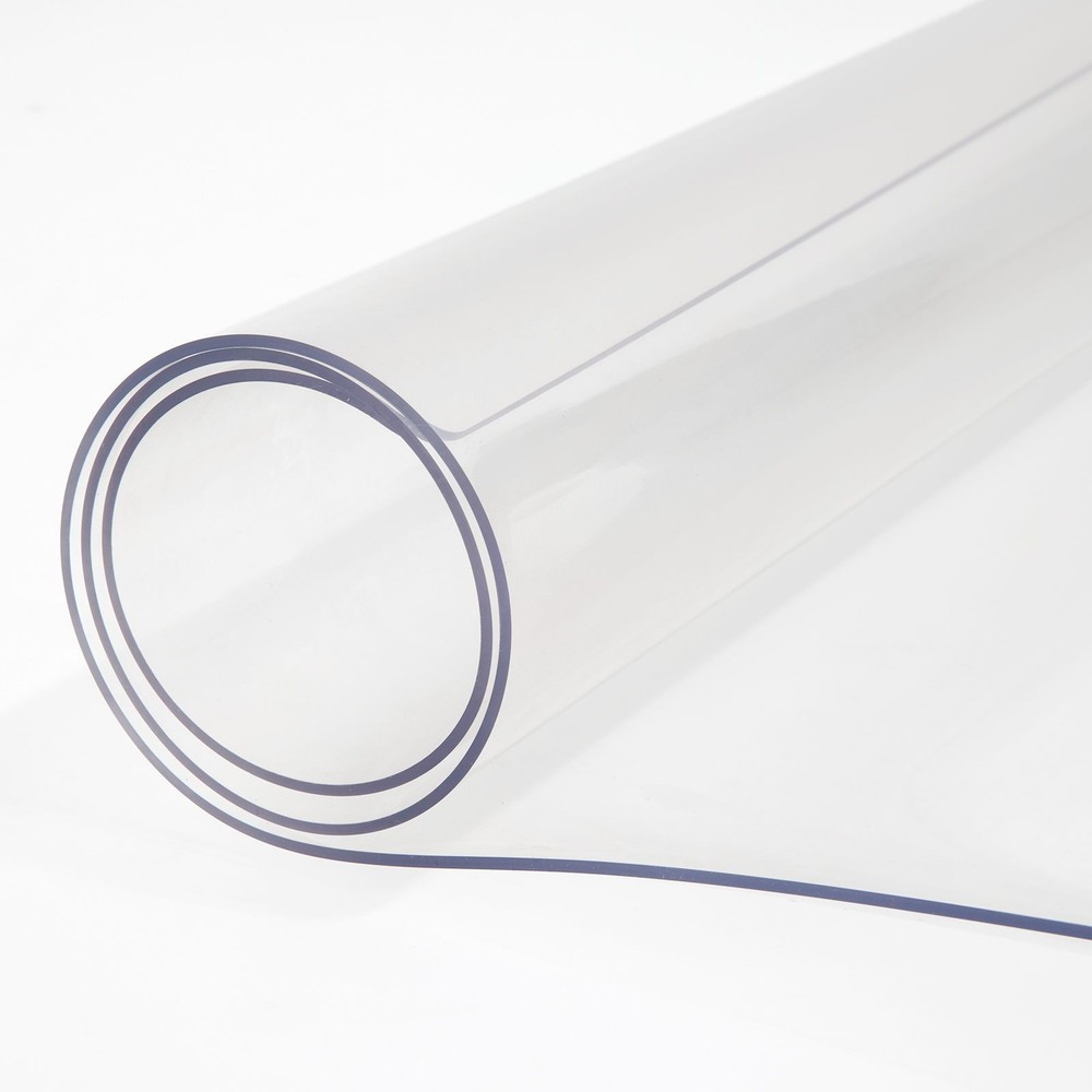 Plastic Table Cover 42 x 72 Inch, 1.5 mm Thick Clear Table Protector, Rectangle