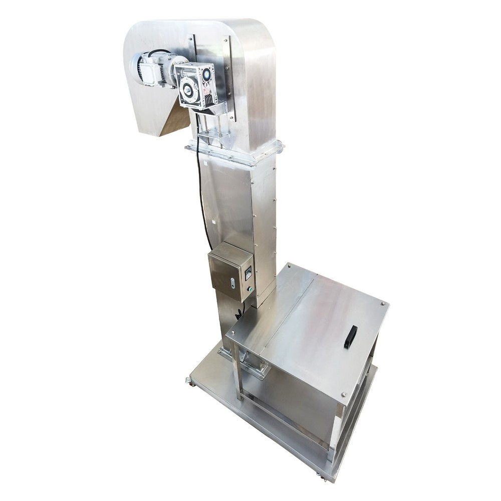 2M Vertical Feeder Elevating Rice Nut Conveyor Bucket Elevator Machine 220V