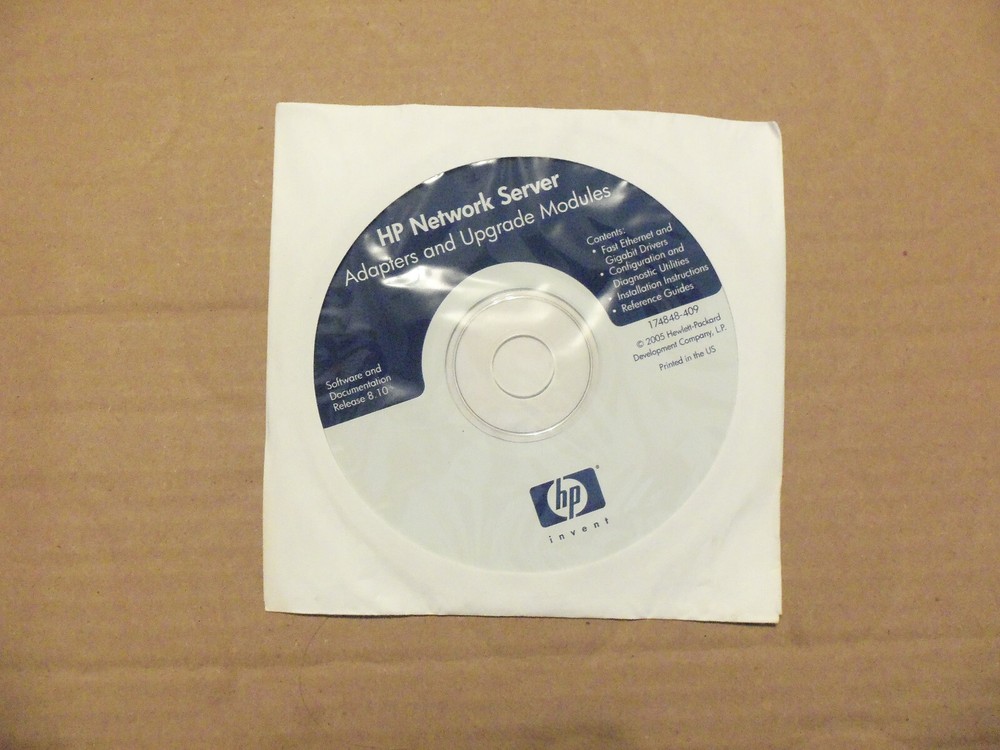 HP Network Server Adapters and Upgrade Modules Software & Documentation Rel 8.10