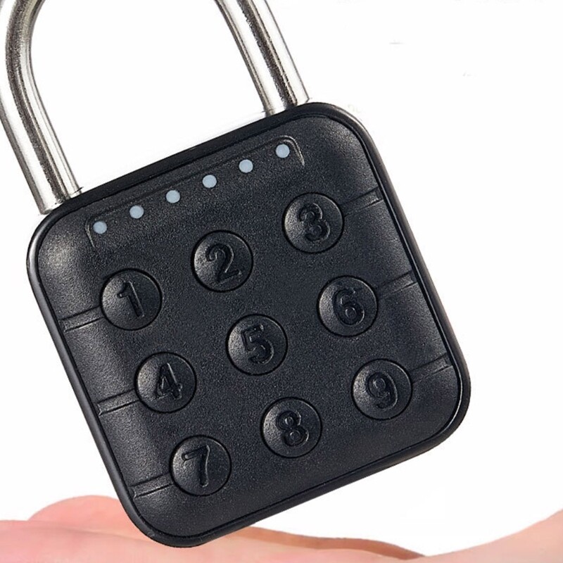 6 Digit Waterproof Code Padlock Combination Lock Keyless AntiTheft Padlock