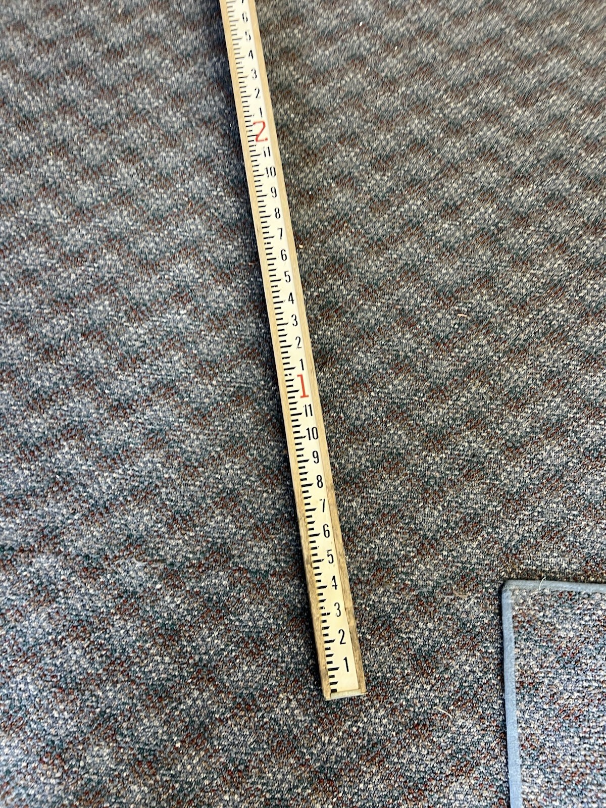Vintage 8 FT GRADE ROD Survey Measuring Stick Ruler Story Pole industrial decor