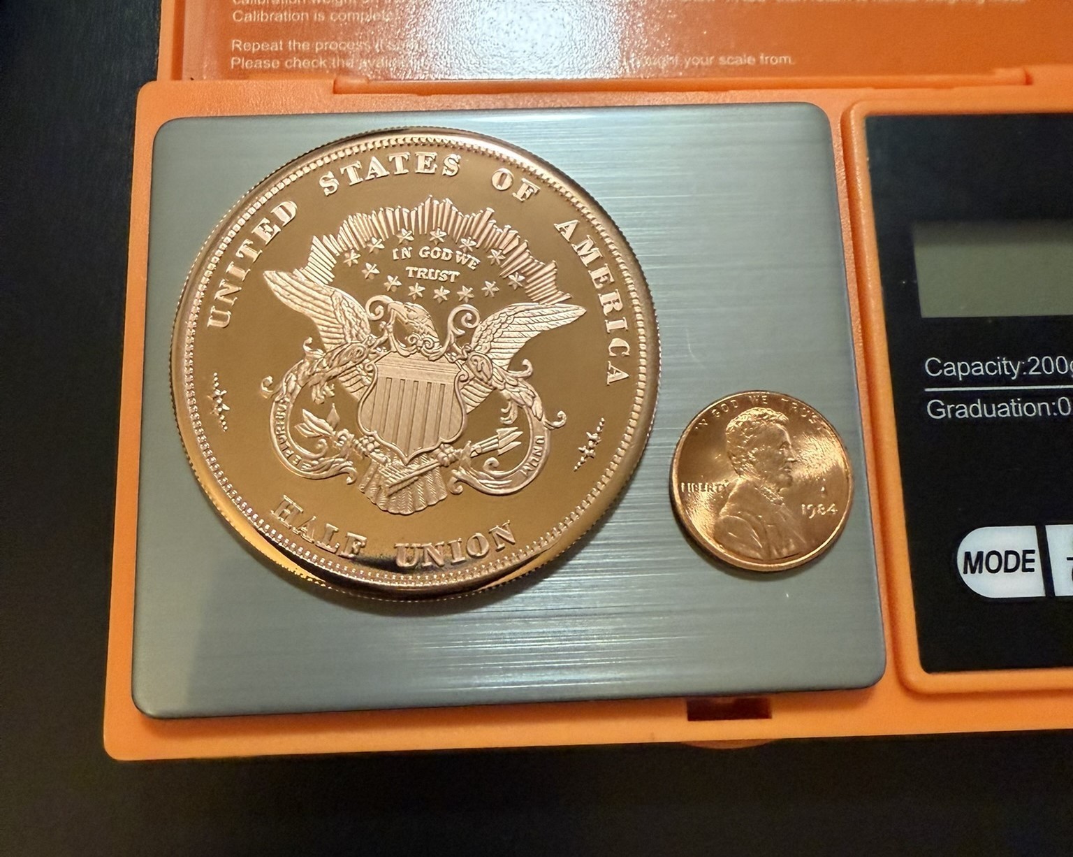 1877 Barber $50 Half-Union Proof 1.25 oz. Copper Round 99.9% Copper