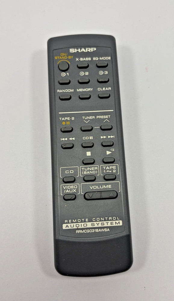 Sharp CD-XP300 Mini Component Stereo System w/ Speakers and Remote – For Parts
