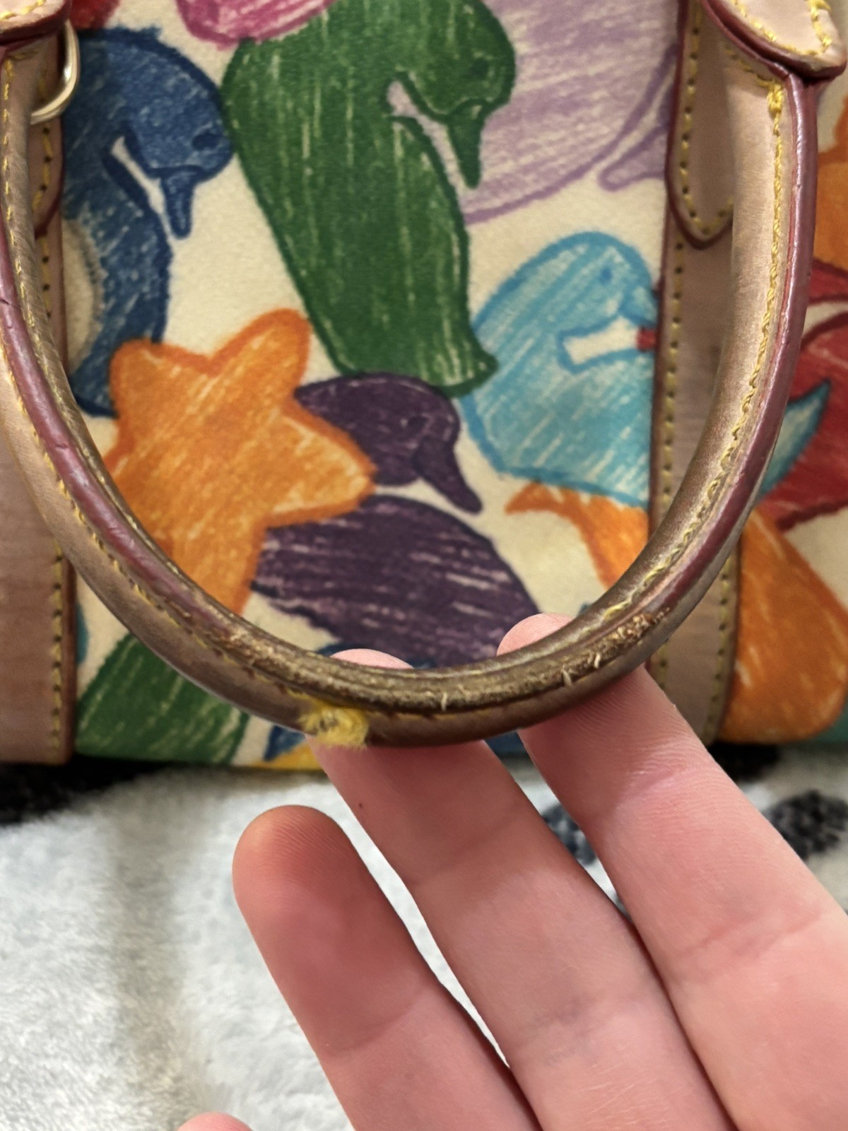Dooney Bourke Wonder Duck Satchel please see all pics