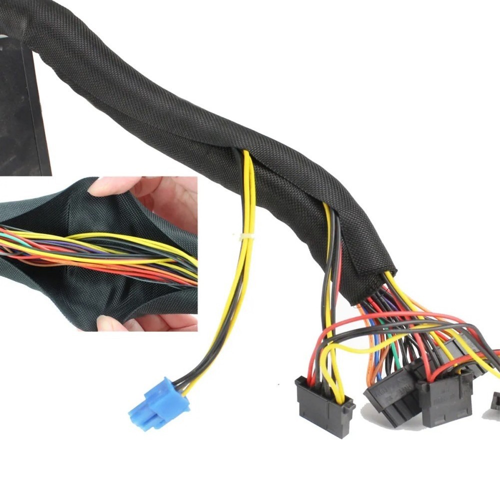 Automotive Harness Wrap Wire Routing Solution Tangle-Free Adjustable Length