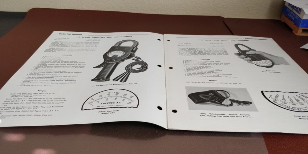 1955 Weston ~ Instruments Catalog R-36-A
