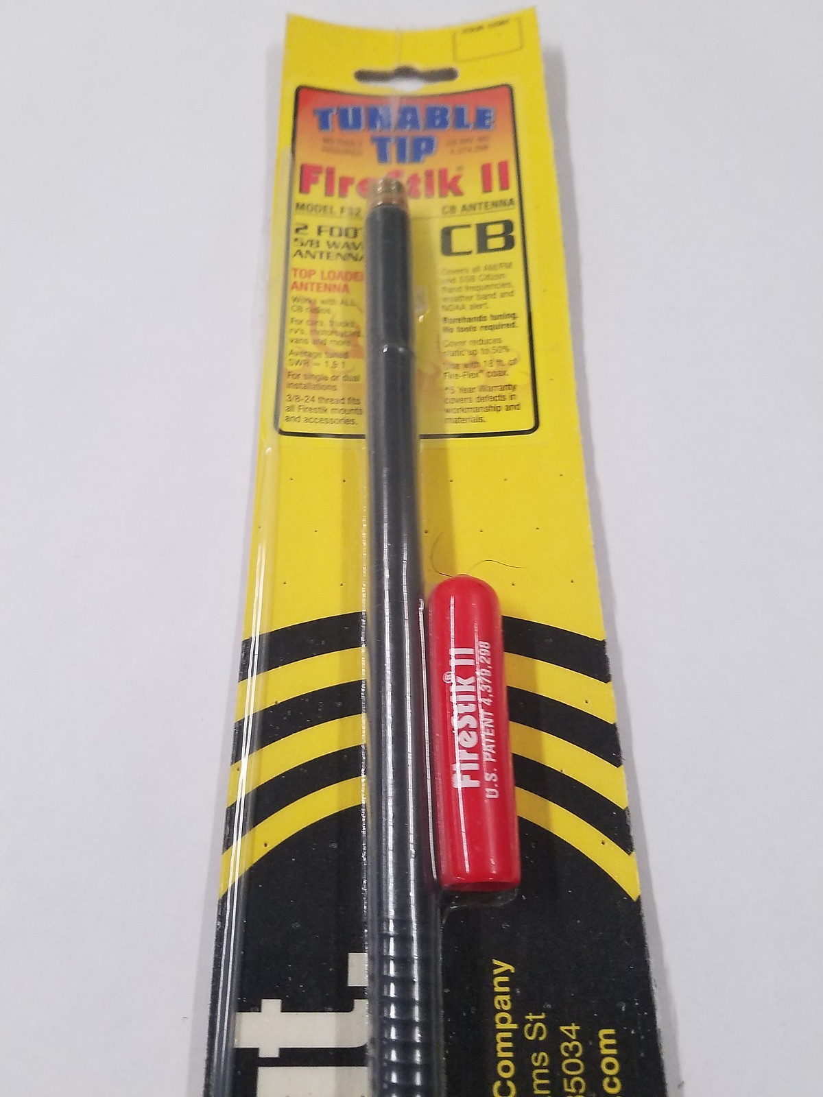 Firestik II FS2 Black 2 ft. Fiberglass CB Radio Antenna w/ tuneable tip 2 foot