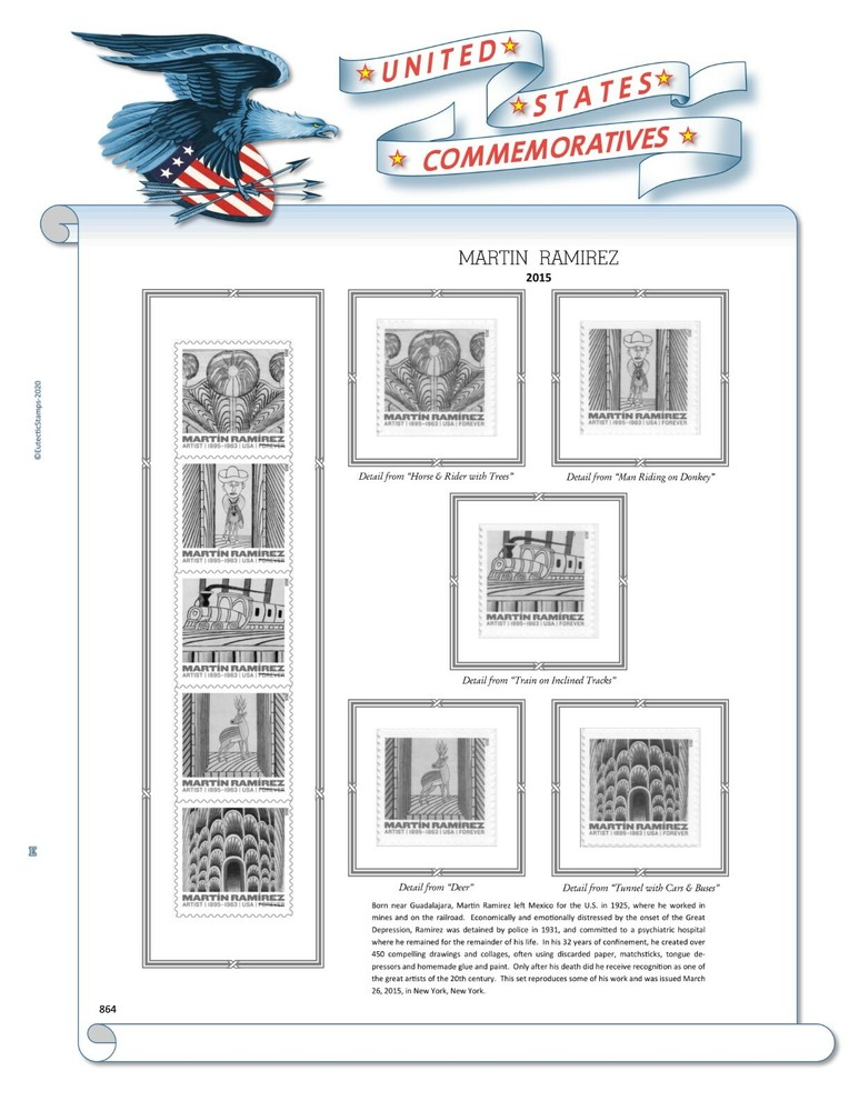 2015 U.S. Commemorative Singles COMPLETE Supplement (White Ace Alternative)
