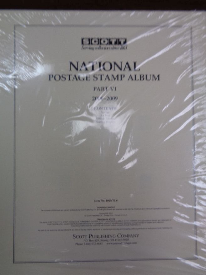 Scott US National Stamp album collection pages supplement 2006-2009 pt 6 100NTL6