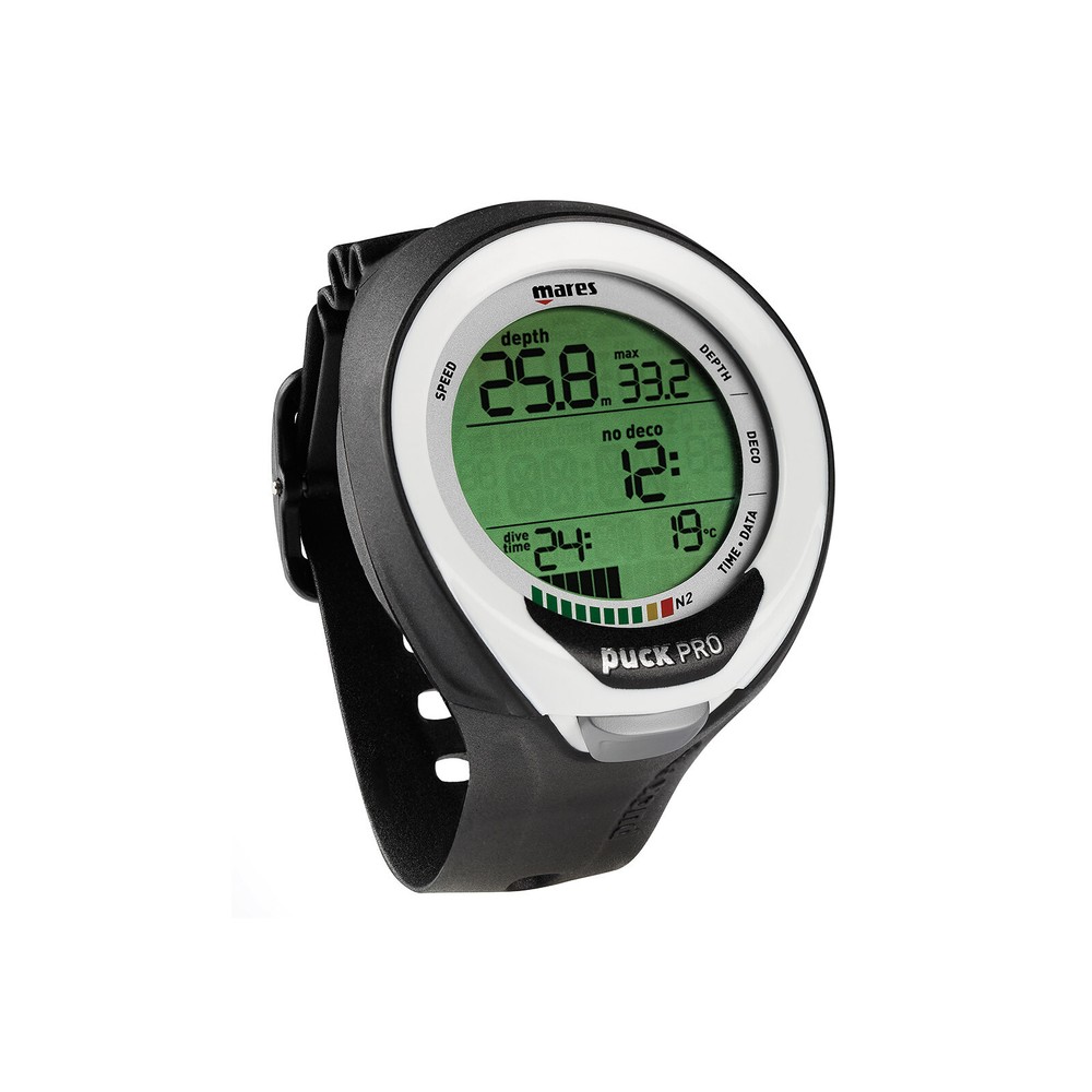Mares Puck Pro + Dive Computer Scuba Diving Watch 414135 Black/White