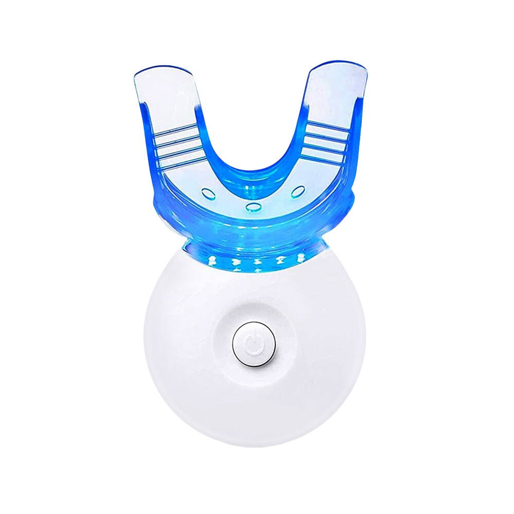 Teeth Whitening Kit 6 Cleaning Gel + 2 Blue gel + Led Light Dental Trays teeth
