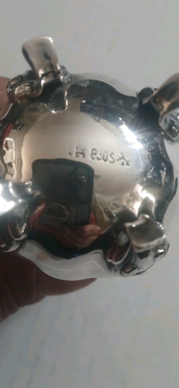 Vintage German 830 Silver Pair of Shakers Signed Deyhle Gebruder