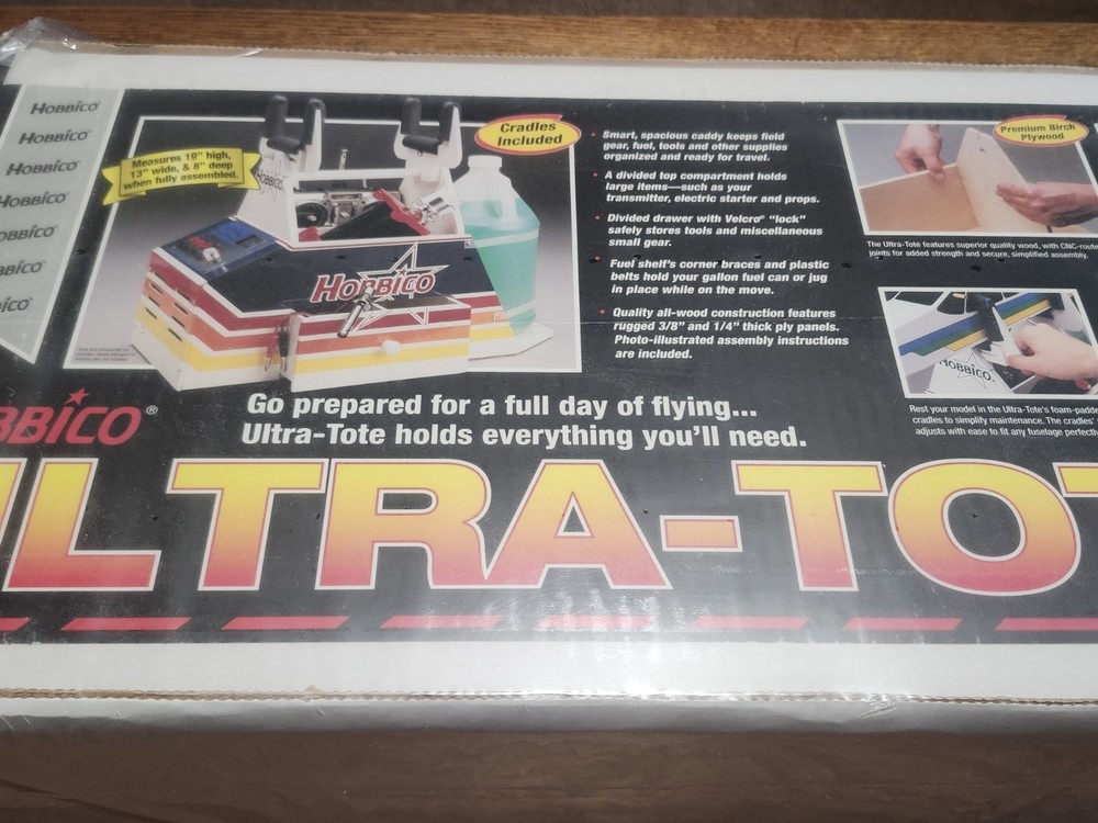 Hobbico Ultra Tote Basic COMBO RC Field Box Kit HCAP5100 W/ Panel, Starter MORE!