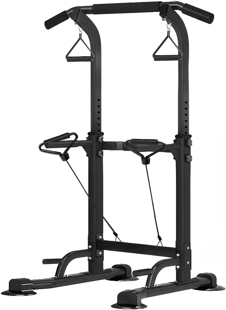 Power Tower Pull up Dip Station Adjustable Height Multifunctional Home Strength