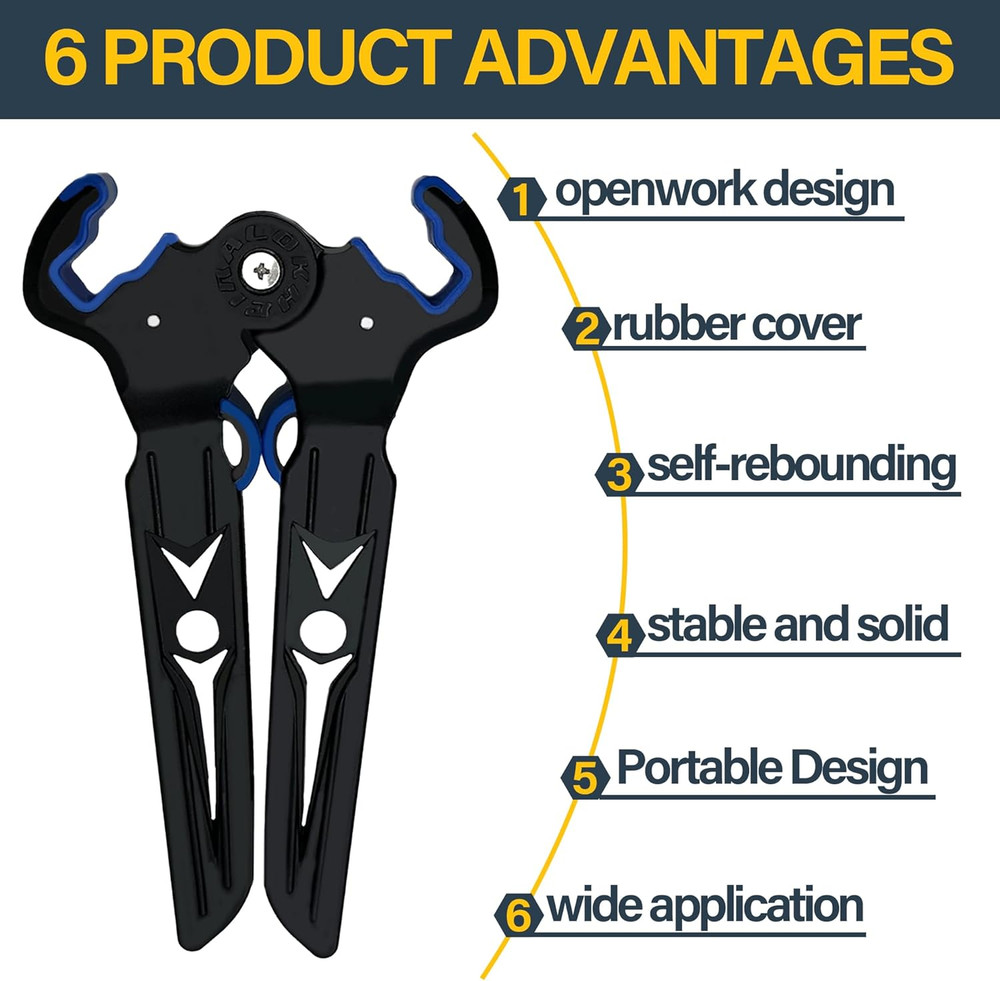 Archery Bow Stand Holder for Compound & Recurve Bow Rubber Support Rack