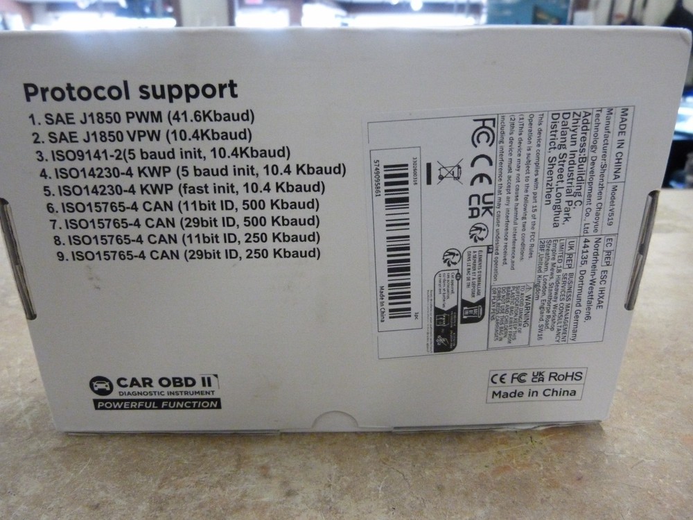 2025 V519 OBD2 Scanner Professional Code Read Engine System Car Diagnostic Tool