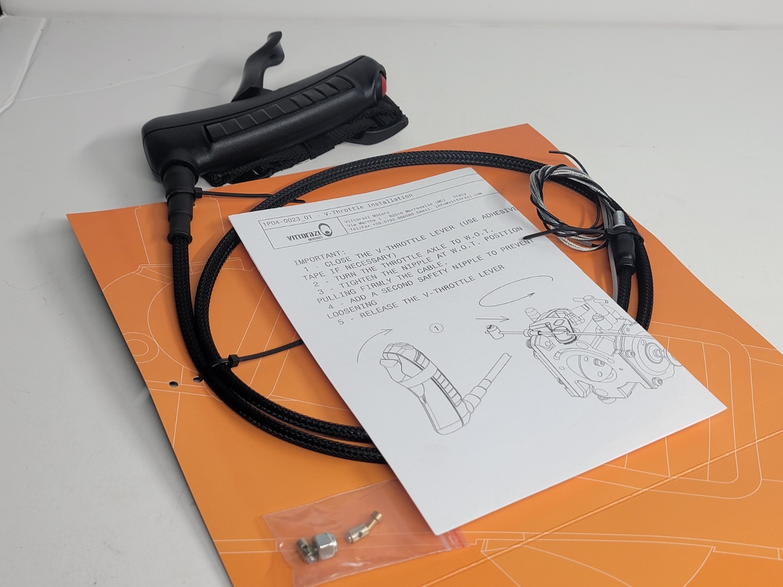 Vittorazi V-Throttle - Black - Paramotor Hand Joystick