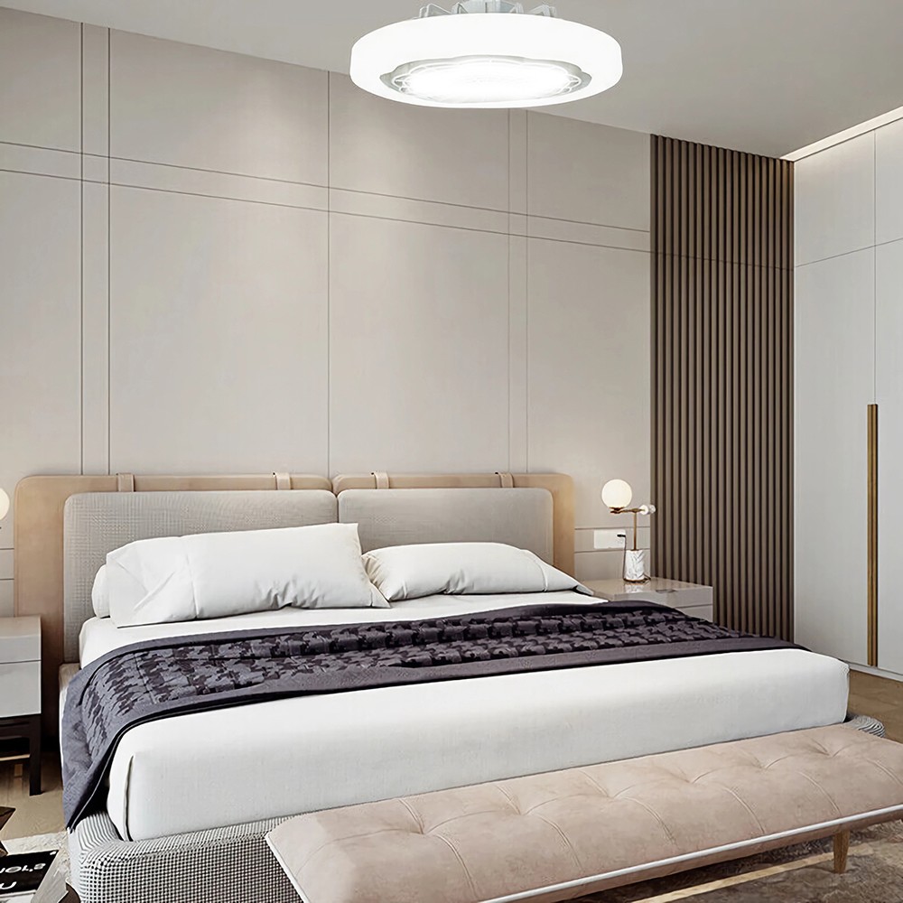 Socket Ceiling Fans with Light and Remote- Socket Fan light with Dimmable Led K1