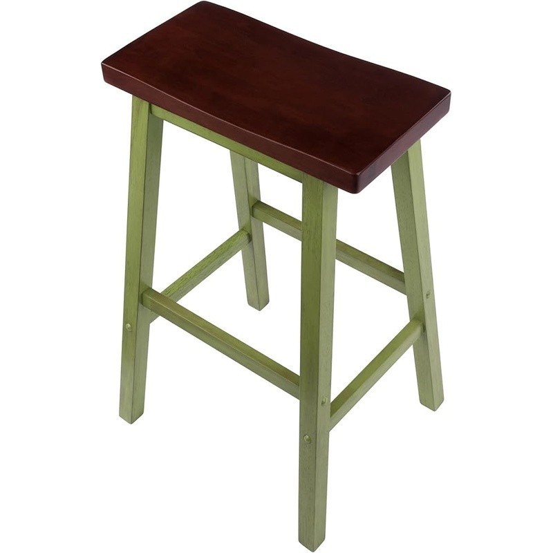 Compact Solid Wood Bar Stool Space Saving Kitchen Furniture Easy Assembly New