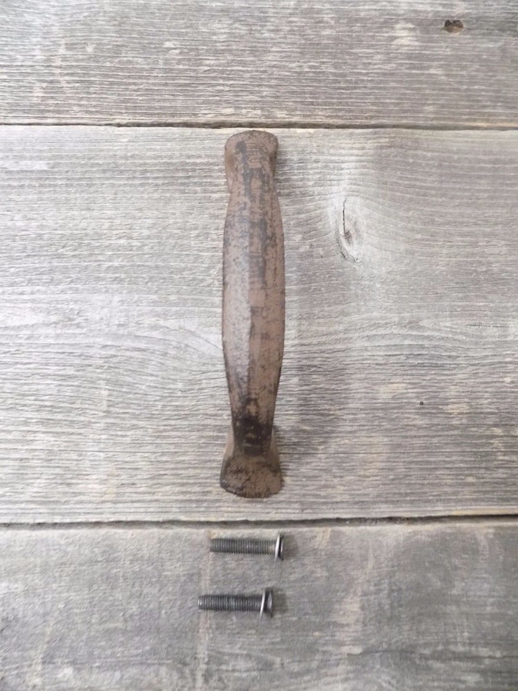 15 CAST IRON HANDLES RUSTIC DRAWER PULLS 5 1/4" LONG W/ SCREWS PULL HANDLE WOW!!