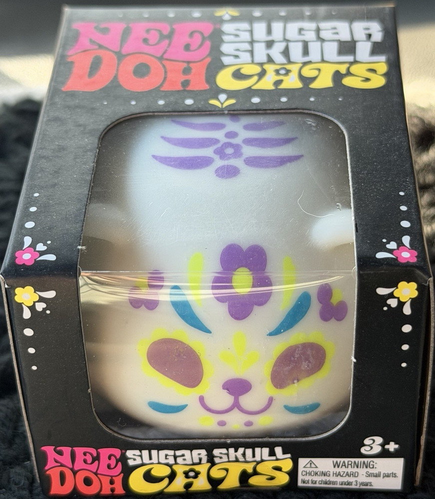 NeeDoh Sugar Skull Cat