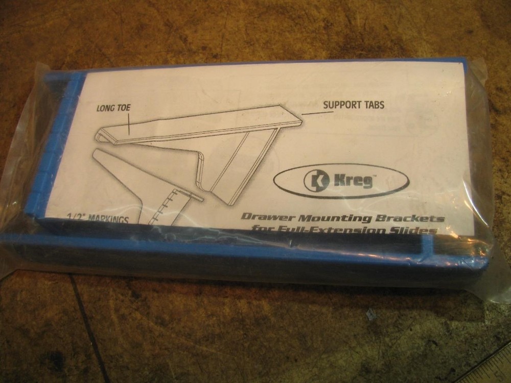 Kreg Drawer Mounting Brackets for Full Extension Slides