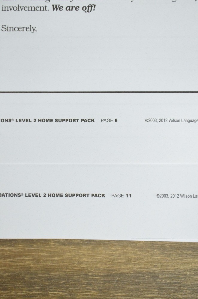 Fundations Home Support Pack 2nd Edition Level 2 F2HMAP2 Loose Leaf