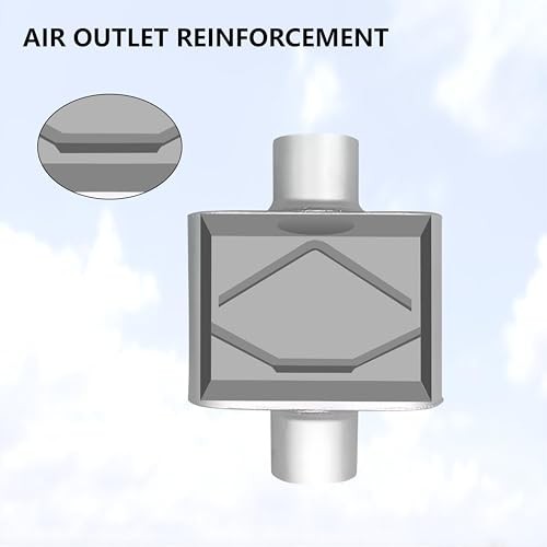 Performance Universal Aluminized Steel Single Chamber Muffler 2-Pack, 3" 3IN
